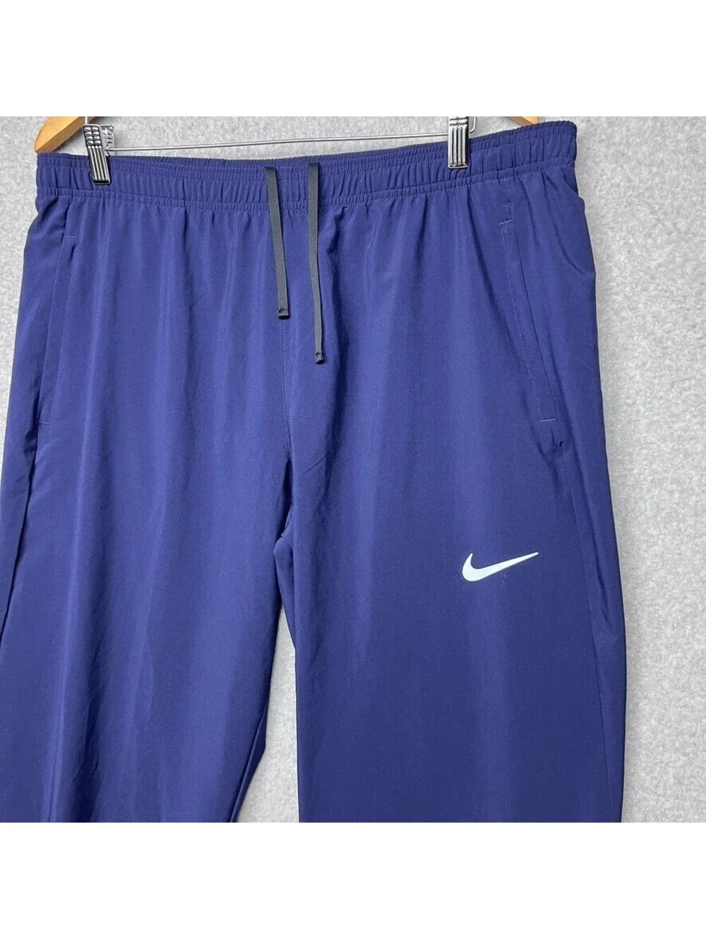 Nike XL Dri-FIT Woven Running Pants Obsidian Blue Stride Tapered Track Pants